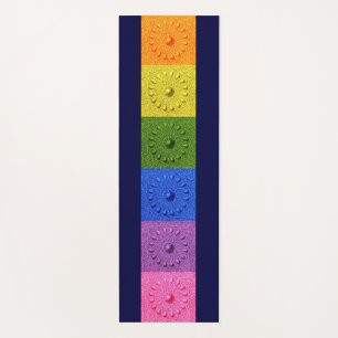 Tapis De Yoga motif moyen-oriental ancien multicolore
