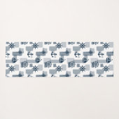 Tapis De Yoga Motif nautique (Dos (Horizontal))