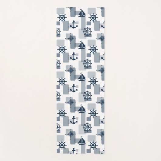 Tapis De Yoga Motif nautique (Devant)