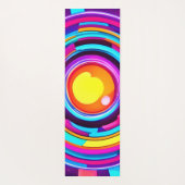 Tapis De Yoga Motif Neon Circle Vortex (Dos)