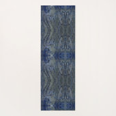 Tapis De Yoga Motif noir et gris (Dos)