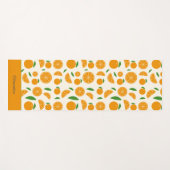 Tapis De Yoga Motif orange (Devant (Horizontal))