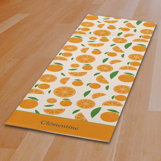 Tapis De Yoga Motif orange