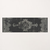 Tapis De Yoga motif oriental noir (Dos (Horizontal))