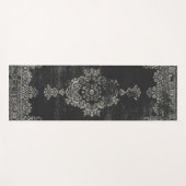 Tapis De Yoga motif oriental noir (Devant (Horizontal))