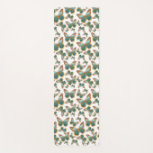 Tapis De Yoga Motif papillon bleu dégradé (Devant)