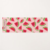 Tapis De Yoga Motif personnalisé de tranche de pastèque (Devant (Horizontal))