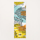 Tapis De Yoga Motif Poster de animal écochronométré Monogrammé (Devant)