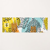 Tapis De Yoga Motif Poster de animal écochronométré Monogrammé (Devant (Horizontal))