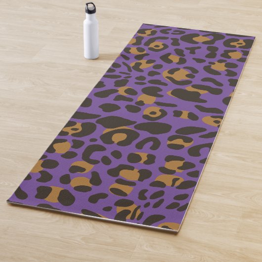 Tapis De Yoga Motif Poster de animal Leopard Jaguar (En situation)