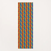 Tapis De Yoga Motif Rainbow Fist (Devant)