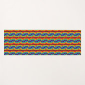 Tapis De Yoga Motif Rainbow Fist (Devant (Horizontal))