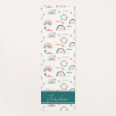 Tapis De Yoga Motif Rainbows & Hearts (Devant)