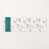 Tapis De Yoga Motif Rainbows & Hearts (Devant (Horizontal))