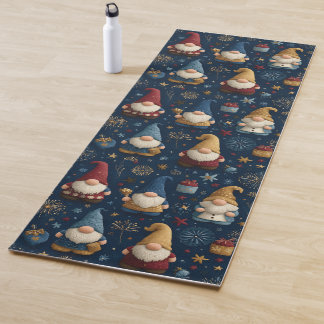 Tapis De Yoga Motif sans couture des Gnomes Festives