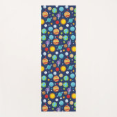 Tapis De Yoga Motif spatial, Planètes, Étoiles, Cosmos, Galaxie (Devant)