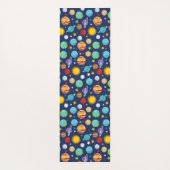 Tapis De Yoga Motif spatial, Planètes, Étoiles, Cosmos, Galaxie (Dos)