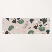 Tapis De Yoga Motif Terrazzo Vert (Devant (Horizontal))