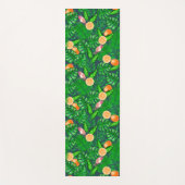 Tapis De Yoga Motif tropical, colibris (Devant)