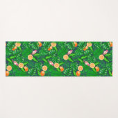 Tapis De Yoga Motif tropical, colibris (Devant (Horizontal))
