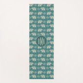 Tapis De Yoga Motif turquoise de caravane d'éléphant du (Devant)