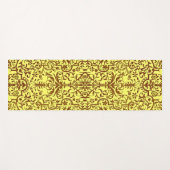 Tapis De Yoga Motif victorien jaune (Devant (Horizontal))