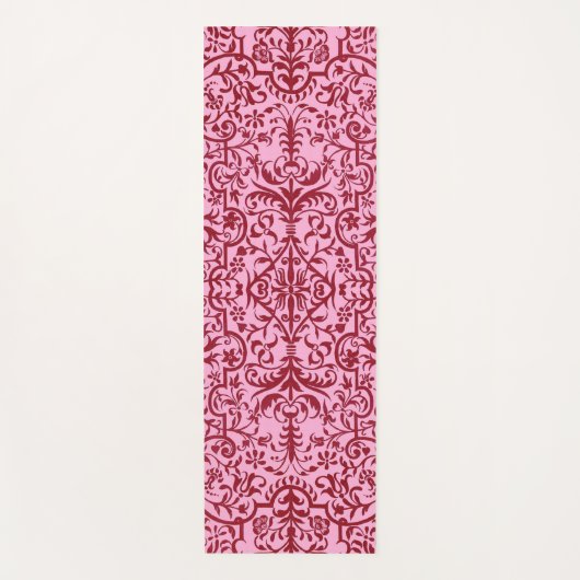 Tapis De Yoga Motif victorien rose (Devant)
