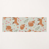 Tapis De Yoga Motif Whimsical Fox (Devant (Horizontal))
