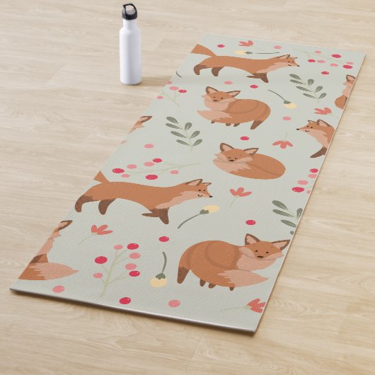 Tapis De Yoga Motif Whimsical Fox (En situation)