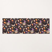 Tapis De Yoga Motif Whimsical Halloween Night Sky (Devant (Horizontal))