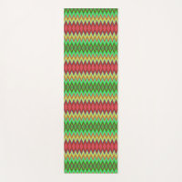 Motif zigzag coloré avec rouge, vert et jaune