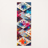 Tapis De Yoga Motifs Abstraits dynamiques en diamant (Devant)