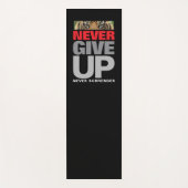 Tapis De Yoga Motivationnel N'Abandonne Jamais De Citer De Rejet (Devant)
