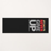 Tapis De Yoga Motivationnel N'Abandonne Jamais De Citer De Rejet (Devant (Horizontal))