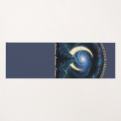 Tapis De Yoga Mountain Serenity Cosmic Meditation, Crescent Moon (Devant (Horizontal))