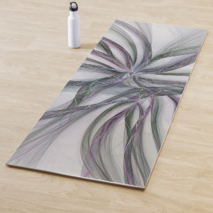Tapis De Yoga Mouvements de filigrane Abstrait Moderne Fractale