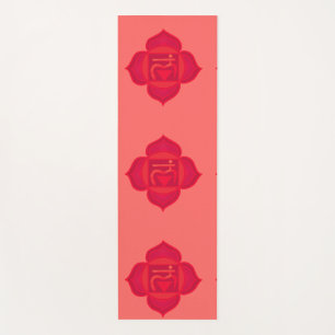 Tapis De Yoga Muladhara, Chakra racine, mat de Yoga Chakra rouge