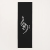 Tapis De Yoga Musique - Casse de basse Treble Clef Yoga Mat (Dos)