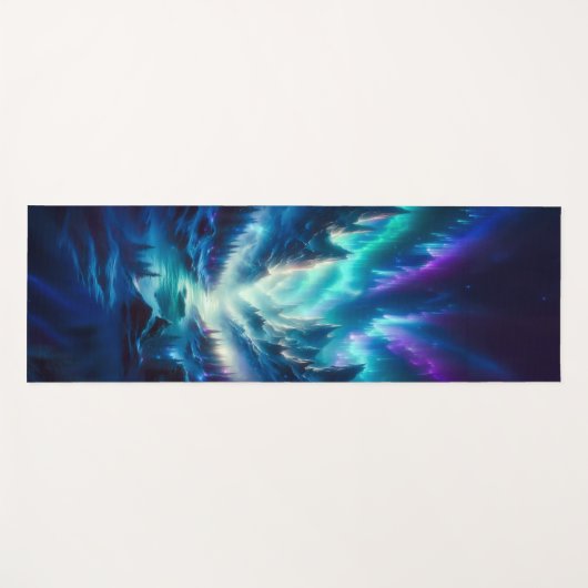 Tapis De Yoga Mystic Aurora Mountain Yoga Mat – Fantasy Landscap (Devant (Horizontal))