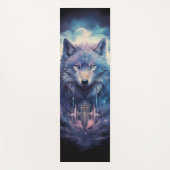 Tapis De Yoga Mystic Moon Wolf Guardian (Devant)