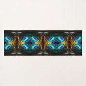 Tapis De Yoga Mystic Peacock Mirage (Dos (Horizontal))