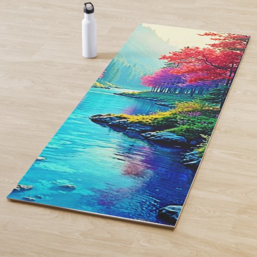 Tapis De Yoga Mystic River Dreamy Forest Path Design (En situation)