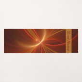 Tapis De Yoga Mystique Abstrait Fractal Moderne Couleurs chaudes (Dos (Horizontal))