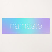 Tapis De Yoga Namaste Aqua et Lavender Gradient (Devant (Horizontal))