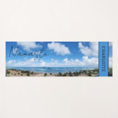 Tapis De Yoga Namaste Beach Nom personnel (Devant (Horizontal))