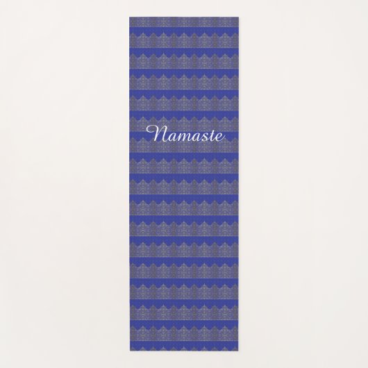 Tapis de yoga Namaste bleu (Devant)