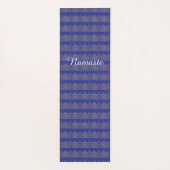 Tapis de yoga Namaste bleu (Dos)