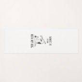 Tapis De Yoga Namaste Chez Moi Avec Mon Chien (Devant (Horizontal))