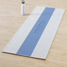 Namaste Circle Geo dans Cornflower avec nom person