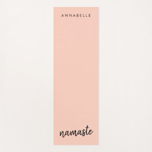 Tapis De Yoga Namaste   Nom moderne Peachy Pink Meditation